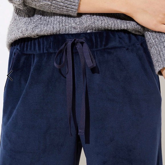 LOFT Pants - LOFT VELOUR WIDE LEG DRAWSTRING PANTS